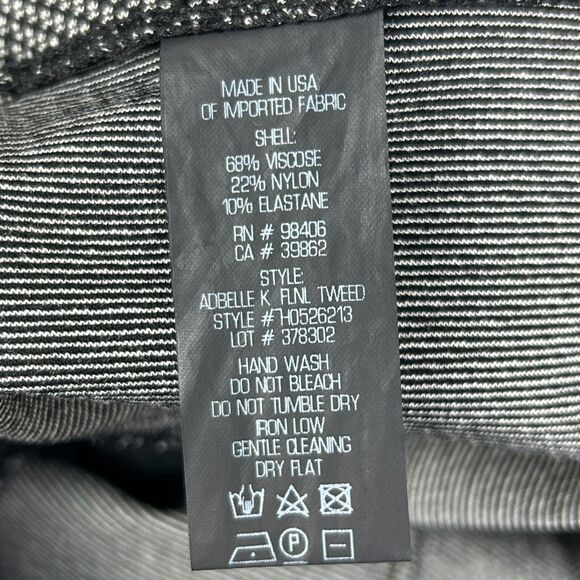 Theory Adbelle Flannel Tweed Leggings Skinny Stretch Pants Ponte Knit Pull On S - Picture 12 of 12